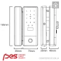 Розумний замок PES Glass для скляних дверей в Одесі