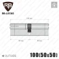 Цилиндр RB-Locks Keylocx ключ-ключ, 100(50/50), никель матовый Цилиндр RB-Locks Keylocx ключ-ключ, 100(50/50), никель матовый в Одессе