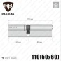 Циліндр RB-Locks Keylocx ключ-ключ, 110(50/60), нікель матовий Циліндр RB-Locks Keylocx ключ-ключ, 110(50/60), нікель матовий в Одесі