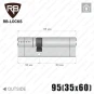 Циліндр RB-Locks Keylocx ключ-ключ, 95(35/60), нікель матовий Циліндр RB-Locks Keylocx ключ-ключ, 95(35/60), нікель матовий в Одесі