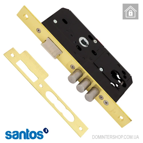Купити Замок Santos Sash Lock 3 UNIV 985 BS50 85 мм PB Одеса