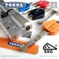 Циліндр Tokoz PRO 400 ключ-тумблер, 123 мм (58х65), нікель матовий в Одесі
