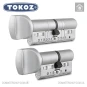 Цилиндр Tokoz PRO 300 ключ-тумблер, 95 мм (55х40), никель матовый в Одессе