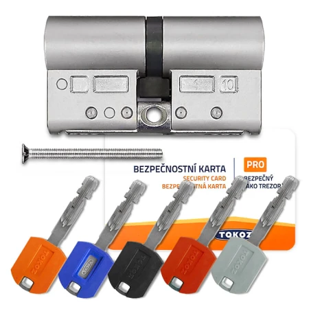 Цилиндр Tokoz PRO 300 (ключ-ключ), 150(75/75), никель матовый