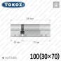 Циліндр Tokoz PRO 300 ключ-ключ, 100 мм (30х70), нікель матовий Циліндр Tokoz PRO 300 ключ-ключ, 100 мм (30х70), нікель матовий в Одесі