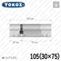 Цилиндр Tokoz PRO 300 ключ-ключ, 105 мм (30х75), никель матовый в Одессе