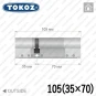 Циліндр Tokoz PRO 300 ключ-ключ, 105 мм (35х70), нікель матовий в Одесі