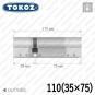 Цилиндр Tokoz PRO 300 ключ-ключ, 110 мм (35х75), никель матовый в Одессе