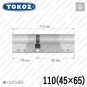 Цилиндр Tokoz PRO 300 ключ-ключ, 110 мм (45х65), никель матовый в Одессе