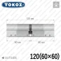 Цилиндр Tokoz PRO 300 ключ-ключ, 120 мм (60х60), никель матовый в Одессе