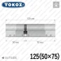 Циліндр Tokoz PRO 300 ключ-ключ, 125 мм (50х75), нікель матовий в Одесі