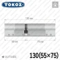 Цилиндр Tokoz PRO 300 ключ-ключ, 130 мм (55х75), никель матовый Цилиндр Tokoz PRO 300 ключ-ключ, 130 мм (55х75), никель матовый в Одессе