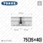 Цилиндр Tokoz PRO 300 ключ-ключ, 75 мм (35х40), никель матовый в Одессе