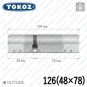Циліндр Tokoz PRO 400 ключ-ключ, 126 мм (48х78), нікель матовий Циліндр Tokoz PRO 400 ключ-ключ, 126 мм (48х78), нікель матовий в Одесі