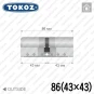 Цилиндр Tokoz PRO 400 ключ-ключ, 86 мм (43х43), никель матовый Цилиндр Tokoz PRO 400 ключ-ключ, 86 мм (43х43), никель матовый в Одессе