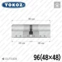 Цилиндр Tokoz PRO 400 ключ-ключ, 96 мм (48х48), никель матовый в Одессе