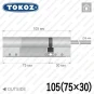 Циліндр Tokoz PRO 300 ключ-шток, 105 мм (75х30), нікель матовий в Одесі