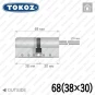 Циліндр Tokoz PRO 400 ключ-шток, 68 мм (38х30), нікель матовий в Одесі
