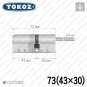 Цилиндр Tokoz PRO 400 ключ-шток, 73 мм (43х30), никель матовый Цилиндр Tokoz PRO 400 ключ-шток, 73 мм (43х30), никель матовый в Одессе