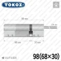 Циліндр Tokoz PRO 400 ключ-шток, 98 мм (68х30), нікель матовий в Одесі