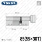 Циліндр Tokoz PRO 300 ключ-тумблер, 85 мм (55х30), нікель матовий в Одесі