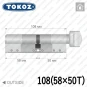 Циліндр Tokoz PRO 400 ключ-тумблер, 108 мм (58х50), нікель матовий в Одесі