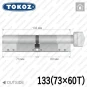 Циліндр Tokoz PRO 400 ключ-тумблер, 133 мм (73х60), нікель матовий в Одесі