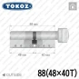 Цилиндр Tokoz PRO 400 ключ-тумблер, 88 мм (48х40), никель матовый в Одессе
