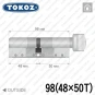 Цилиндр Tokoz PRO 400 ключ-тумблер, 98 мм (48х50), никель матовый в Одессе